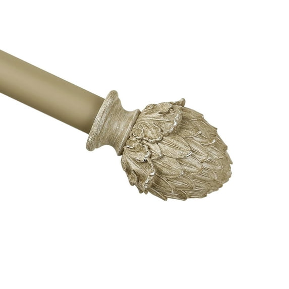 Urbanest 1" Diameter Artichoke Curtain Rod, 84"-120", Cottage