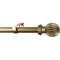 thumbnail interactive-video image 1 of Urbanest Adjustable Single Curtain Rod Set Lecca Finials – 1 - Inch Diameter, With Renaissance Gold Rod, 28–48 Inches, 1 of 2