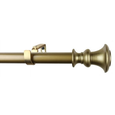 Urbanest 1" Diameter Tavo Curtain Rod, 28"-48", Renaissance Gold