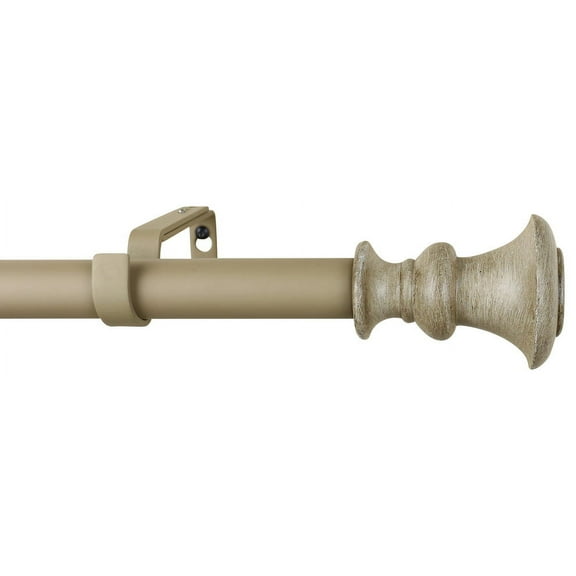 Urbanest 1" Diameter Tavo Curtain Rod, 48"-84", Cottage