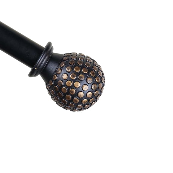 Urbanest 1" Diameter Tola Curtain Rod, 48"-84", Copper