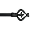 thumbnail image 1 of Urbanest 1" Diano Adjustable Curtain Rod, 28"-48", Black, 1 of 1