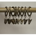 thumbnail image 1 of Urbanest 1" Metal Curtain Rod Rings with Clips, Fits up to 3/4″ Rod – Durable Drapery Rings for Smooth Gliding & Secure Grip, 40 Pieces, Antique Gold, 1 of 1