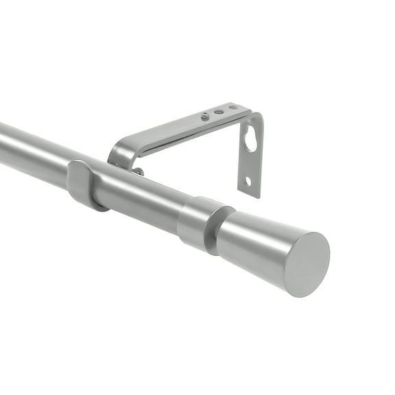 Urbanest 1" Nagle Curtain Rod, 48"-84", Pewter