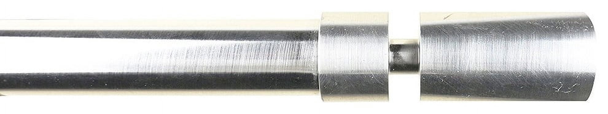 Urbanest 1" Sullivan Curtain Rod, 84"-120", Brushed Steel