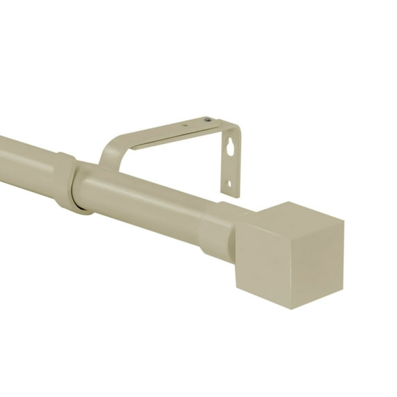 Urbanest 1" Wright Adjustable Curtain Rod, 28"-48", French White