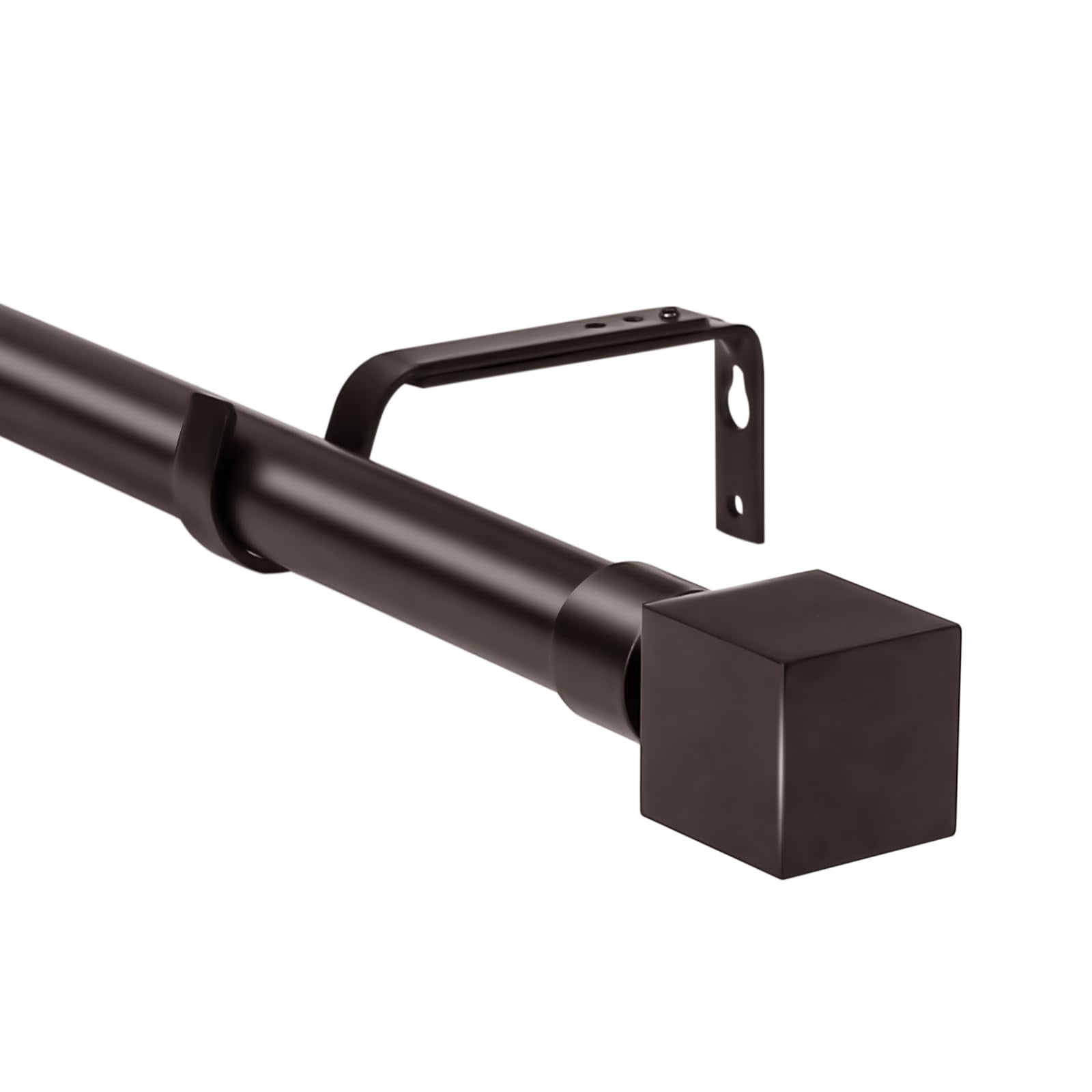 Urbanest 1" Wright Adjustable Curtain Rod, 48"-84", Bronze