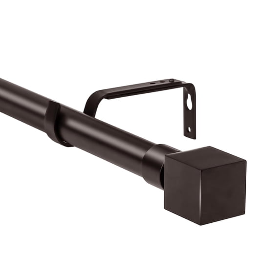 Urbanest 1" Wright Adjustable Curtain Rod, 48"-84", Bronze