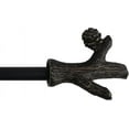 thumbnail image 1 of Urbanest 1-inch Diameter Branch Adjustable Single Drapery Curtain Rod, 84-inch to 120-inch, Burnt Gold, 1 of 2
