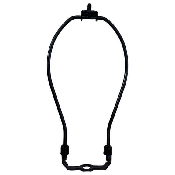 Urbanest 11.5" Heavy Duty Harp Fitter For Lamp Shades with Saddle, Black Nickel