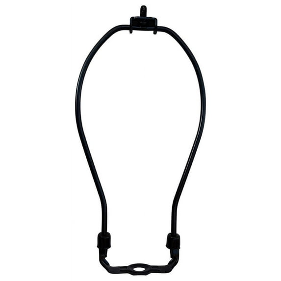 Urbanest 11" Heavy Duty Harp Fitter For Lamp Shades with Saddle, Black Nickel