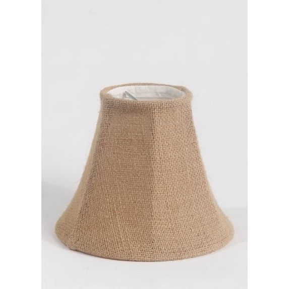 Urbanest Burlap Chandelier Clip-on Shade, 3″ Top × 6″ Bottom × 5″ Slant Height – Replacement Lamp Shades for Chandelier, Pendant Light, Wall Sconce & Small Table Lamp, 1-Piece, Natural