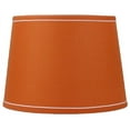 thumbnail image 1 of Urbanest 12" French Drum With White Trim Lampshade, Orange, 1 of 1