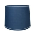 thumbnail image 1 of Urbanest 14" French Drum With White Trim Lampshade, Navy Blue, 1 of 6