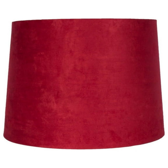 Urbanest 16" Suede Hardback Lamp Shade, Red