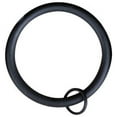 thumbnail image 1 of Urbanest 2.5" Metal Curtain Rod Rings with Eyelets, Fits up to 2″ Rod – Durable Drapery Rings for Smooth Gliding & Secure Grip, 16 Pieces, Black, 1 of 2