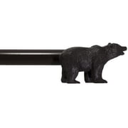 Urbanest Farmhouse Bear 3/4" Adjustable Curtain Rod – Heavy-Duty Telescoping Drapery Rod with Decorative Bear Finials – Extendable Window Rod for Curtains & Drapes, 28"–48″, Oil-rubbed Bronze (ORB)