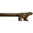 thumbnail image 1 of Urbanest Farmhouse Bear 3/4" Adjustable Curtain Rod – Heavy-Duty Telescoping Drapery Rod with Decorative Bear Finials – Extendable Window Rod for Curtains & Drapes, 48"–84″, Renaissance Gold, 1 of 5