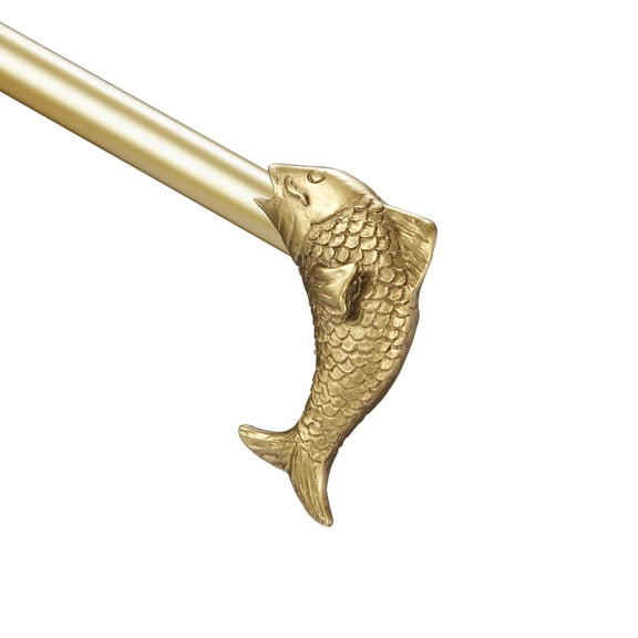 Urbanest 3/4" Adjustable Fish Curtain Rod, Renaissance Gold, 48"-84"