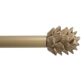 thumbnail image 1 of Urbanest Pinecone 3/4" Farmhouse Telescoping Curtain Rod – Adjustable Metal Window Curtain Rod with Decorative Finials, Heavy-Duty & Extendable Drapery Rod, 48"-84", Cottage Beige, 1 of 6