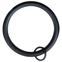 Urbanest 3" Curtain Rings With Eyelets, Black, Set of 4