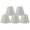 thumbnail image 1 of Urbanest 3x6x5" Chandelier Shade, Metallic Gray, Set of 5, 1 of 1