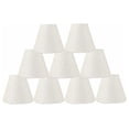 thumbnail image 1 of Urbanest Chandelier Clip-on Shade, 3″ Top × 6″ Bottom × 5″ Slant Height – Replacement Lamp Shades for Chandelier, Pendant Light, Wall Sconce & Small Table Lamp, 9-Piece, Metallic Natural, 1 of 1