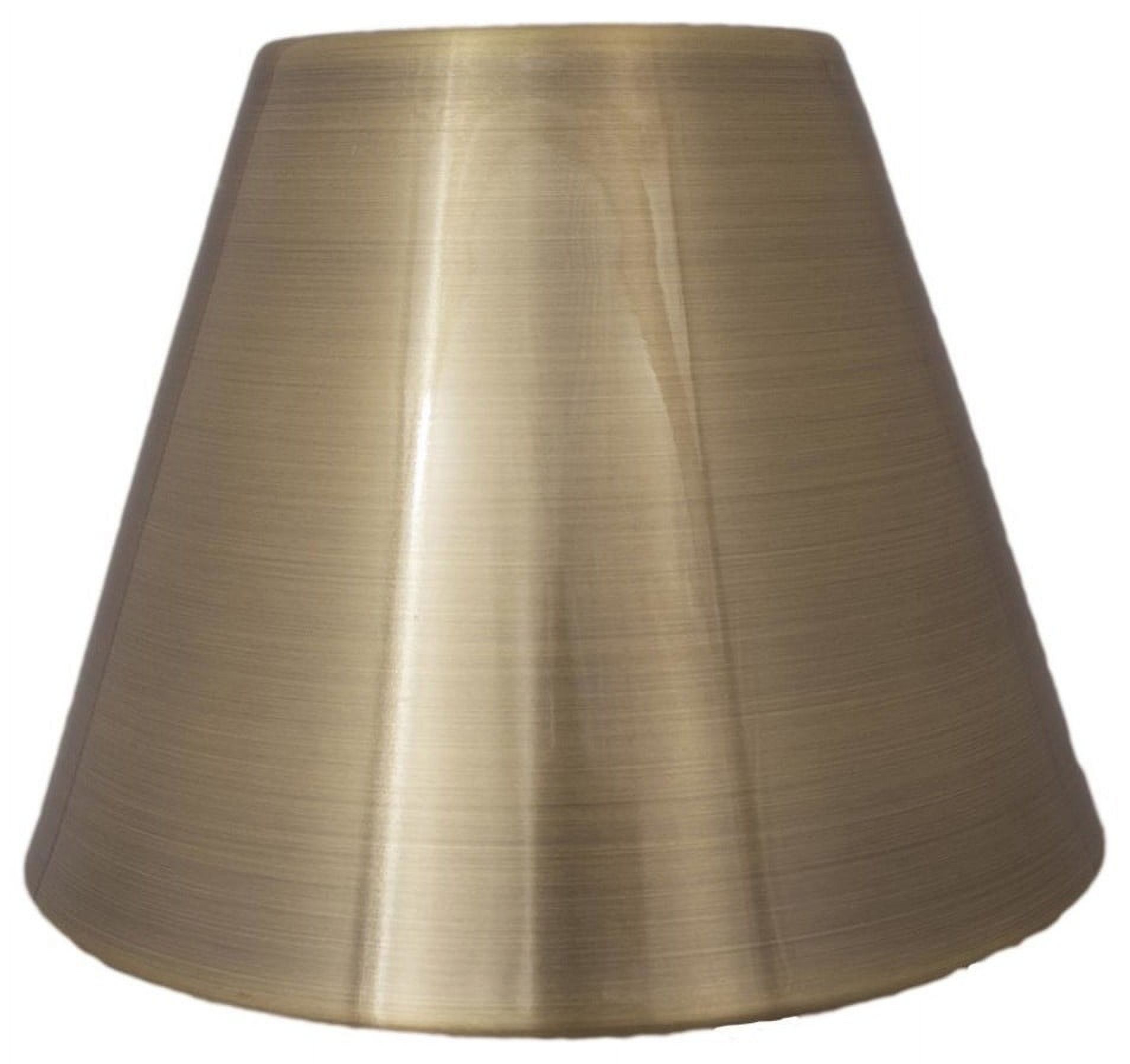 Urbanest 3x6x5" Metal Chandelier Lamp Shade, Antique Brass