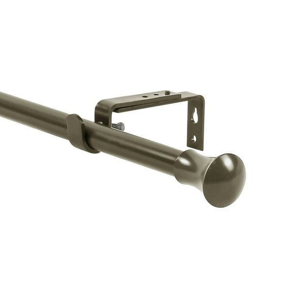 Urbanest 5/8" Adjustable Buckingham Drapery Rod, 28"-48", Antique Gold