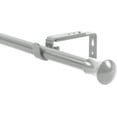 thumbnail image 1 of Urbanest Adjustable Single Curtain Rod Set Buckingham Finials – 5/8-Inch Diameter, With Pewter Rod, 28–48 Inches, 1 of 6