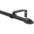 thumbnail image 1 of Urbanest Adjustable Single Curtain Rod Set Bullet Finials – 5/8-Inch Diameter, With Black Rod, 84–120 Inches, 1 of 6