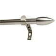 thumbnail image 1 of Urbanest 5/8" Adjustable Bullet Drapery Rod, 84"-120", Brushed Steel, 1 of 1