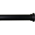 thumbnail image 1 of Urbanest Adjustable Single Curtain Rod Set Button Finials – 5/8 - Inch Diameter, With Black Rod, 84–120 Inches, 1 of 1