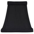 thumbnail image 1 of Urbanest 5" Square Faux Silk Bell Chandelier Lamp Shade, Black, 1 of 1