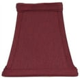 thumbnail image 1 of Urbanest 5" Square Faux Silk Bell Chandelier Lamp Shade, Burgundy, 1 of 1