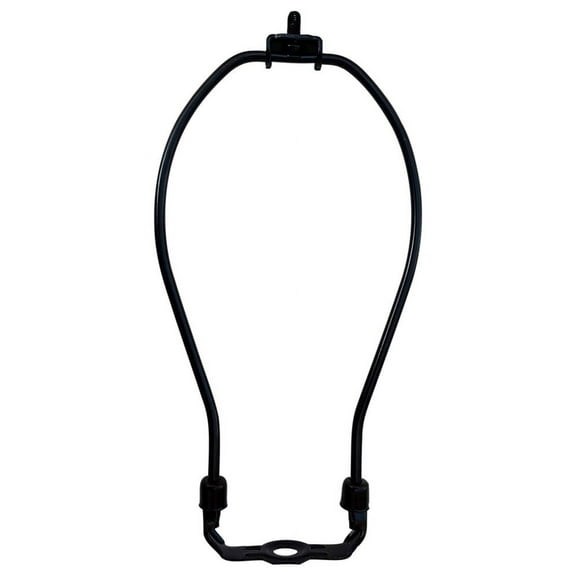 Urbanest 7.5" Heavy Duty Harp Fitter For Lamp Shades with Saddle, Black Nickel