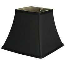 Urbanest 9" Silk Square Cut Lampshade, Black