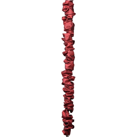 Urbanest 9 Feet Faux Silk Chandelier Chain Cord Cover, Light Cord Wrap, Decorative Ceiling Chain Cover for Pendant Lights, Lamps, Chandeliers, Drapes – Burgundy