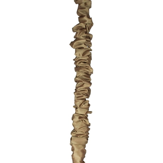 Urbanest 9 Feet Faux Silk Chandelier Chain Cord Cover, Light Cord Wrap, Decorative Ceiling Chain Cover for Pendant Lights, Lamps, Chandeliers, Drapes – Gold