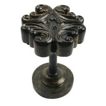 Urbanest Medallion Curtain Holdback – Elegant Drapery Tieback, Farmhouse Drapery Hardware for Stylish Window Treatments, 1 Piece, Burnt Gold