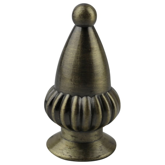 Urbanest Acorn Lamp Finial, 1 7/8" Tall, Antique Brass