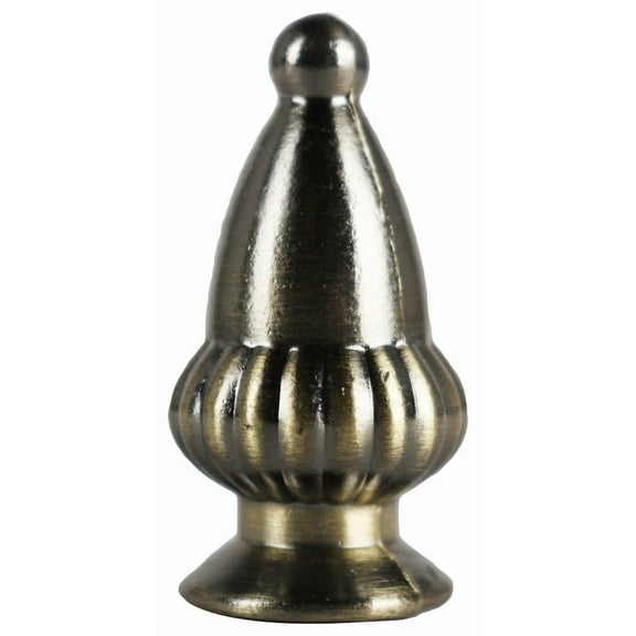 Urbanest Acorn Lamp Finial, 1 7/8" Tall, Brushed Nickel