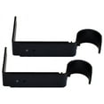 thumbnail image 1 of Urbanest Adjustable 1 1/4” Black Curtain Rod Holders (2 Count), 1 of 6