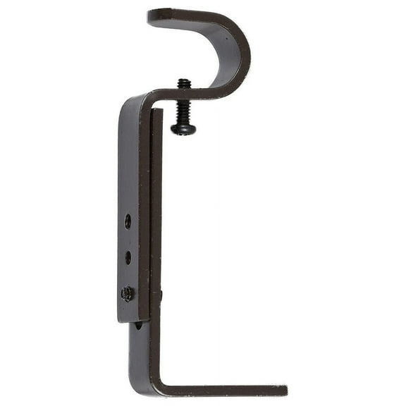 Urbanest Single Curtain Rod Bracket for 1/2" and 5/8" Drapery Rod, Adjustable Wall Mount Curtain Rod Holder, Heavy-Duty Metal Curtain Hardware, 1 Pc, ORB