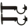 thumbnail image 1 of Urbanest Adjustable Curtain Rod Bracket, 1 1/8"-1 1/4", Bronze, Set of 2, 1 of 5