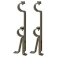 thumbnail image 1 of Urbanest Adjustable Double Rod Bracket, Up to 1 1/8", Antique Gold, Set of 2, 1 of 8