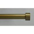 thumbnail image 1 of Urbanest Adjustable Single Drapery Curtain Rod – 5/8” Diameter, 48”–84”, Antique Gold Finish with End Caps – Window Curtain Hardware, 1 of 2