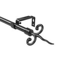 thumbnail image 1 of Urbanest Adjustable Flame Curtain Rod, 5/8" Diameter, Black, 48"-84", 1 of 6