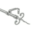thumbnail image 1 of Urbanest Adjustable Flame Curtain Rod, 5/8" Diameter, Pewter, 84"-120", 1 of 6