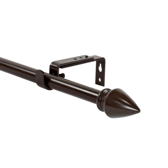 Urbanest Adjustable Lance Drapery Rod Set, 28"-48", Bronze